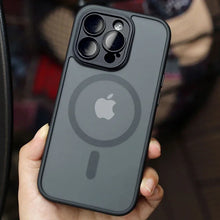 Load image into Gallery viewer, Magnetic Luxury Matte Translucent Armor Shockproof Case For iPhone.