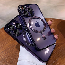 Load image into Gallery viewer, Plating Soft TPU Full Lens Protect Case for iPhone.