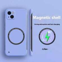 Load image into Gallery viewer, 16 Frosted Frameless Magnetic Mag safe iPhone Case.